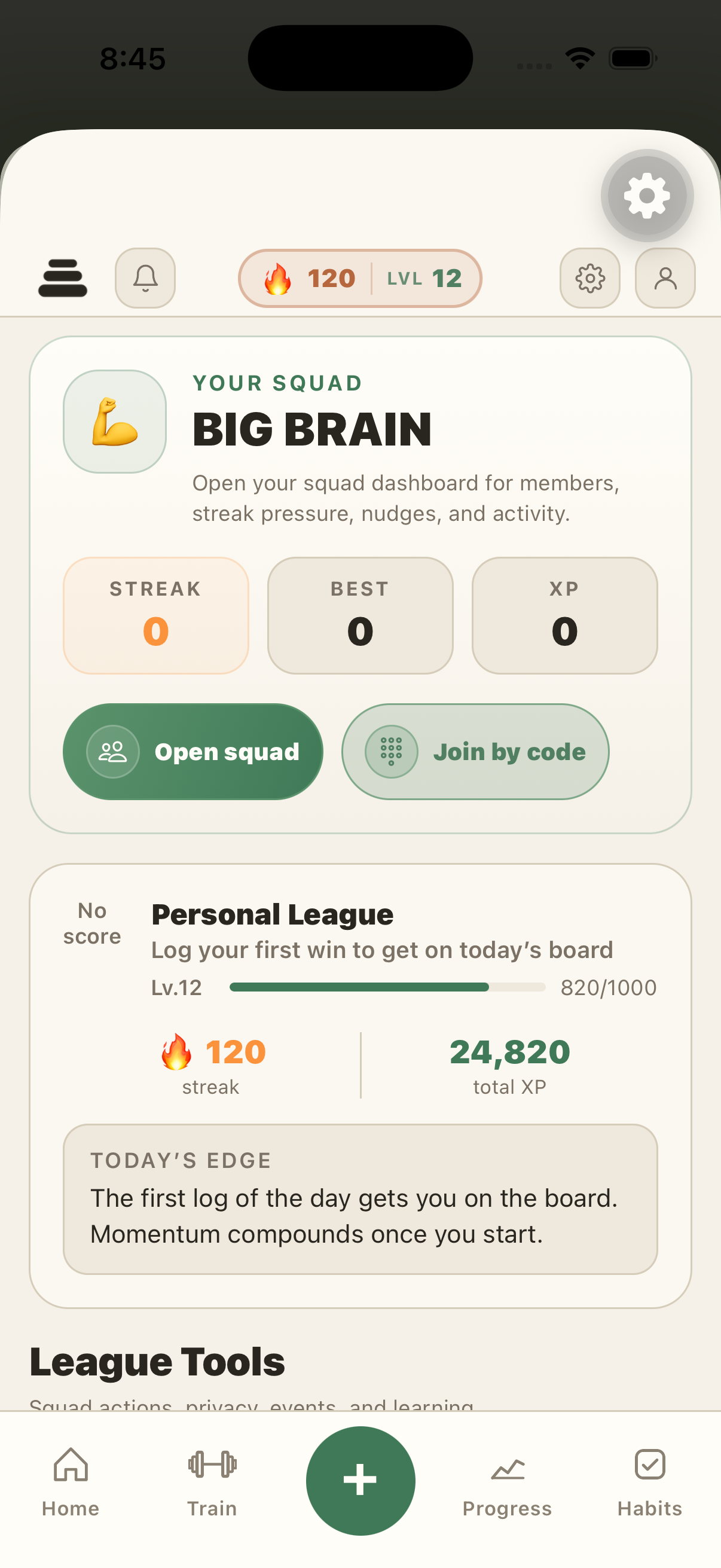 PlateStack — League & Squads